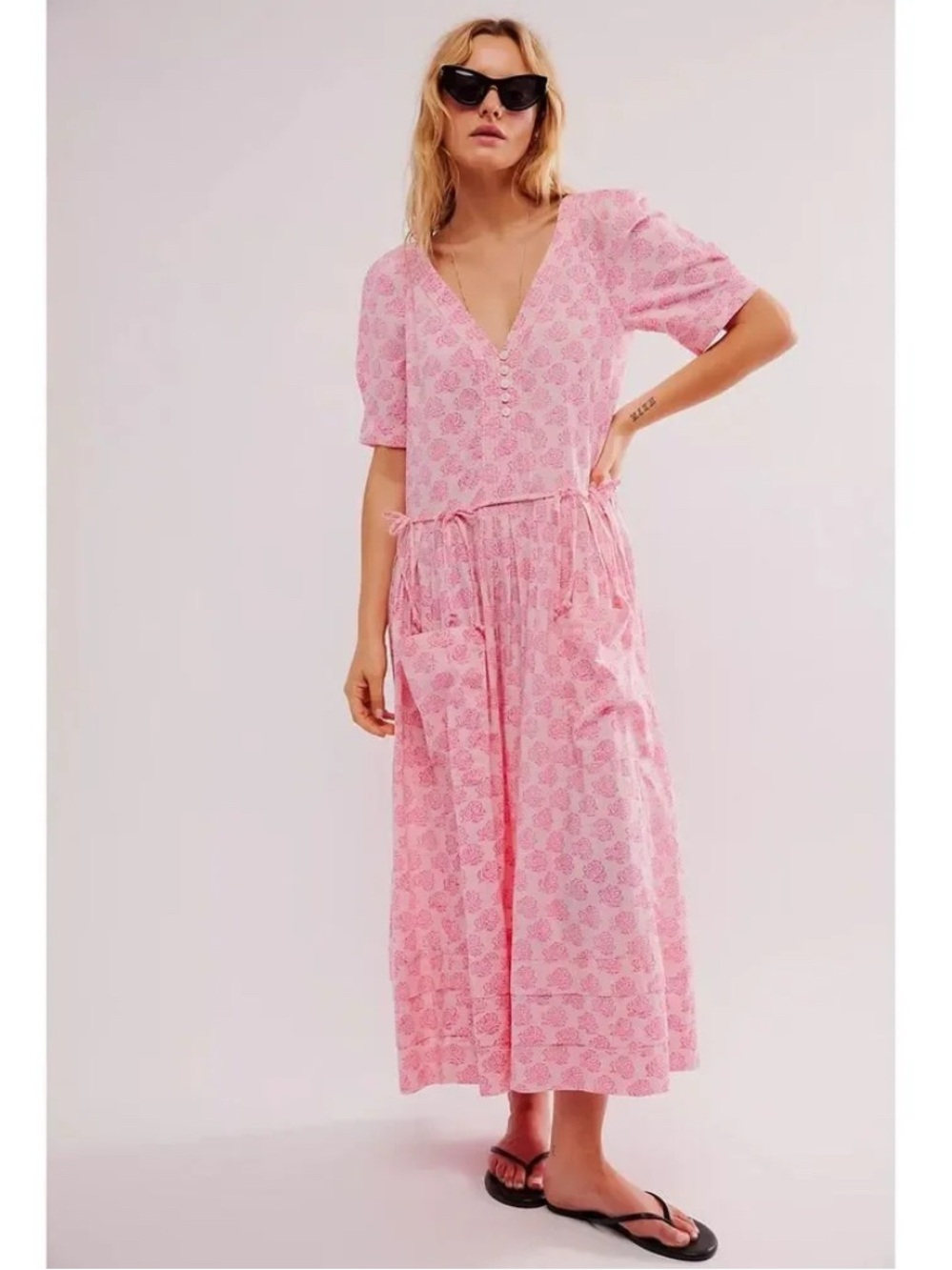 Free People There She Goes Midi Dress